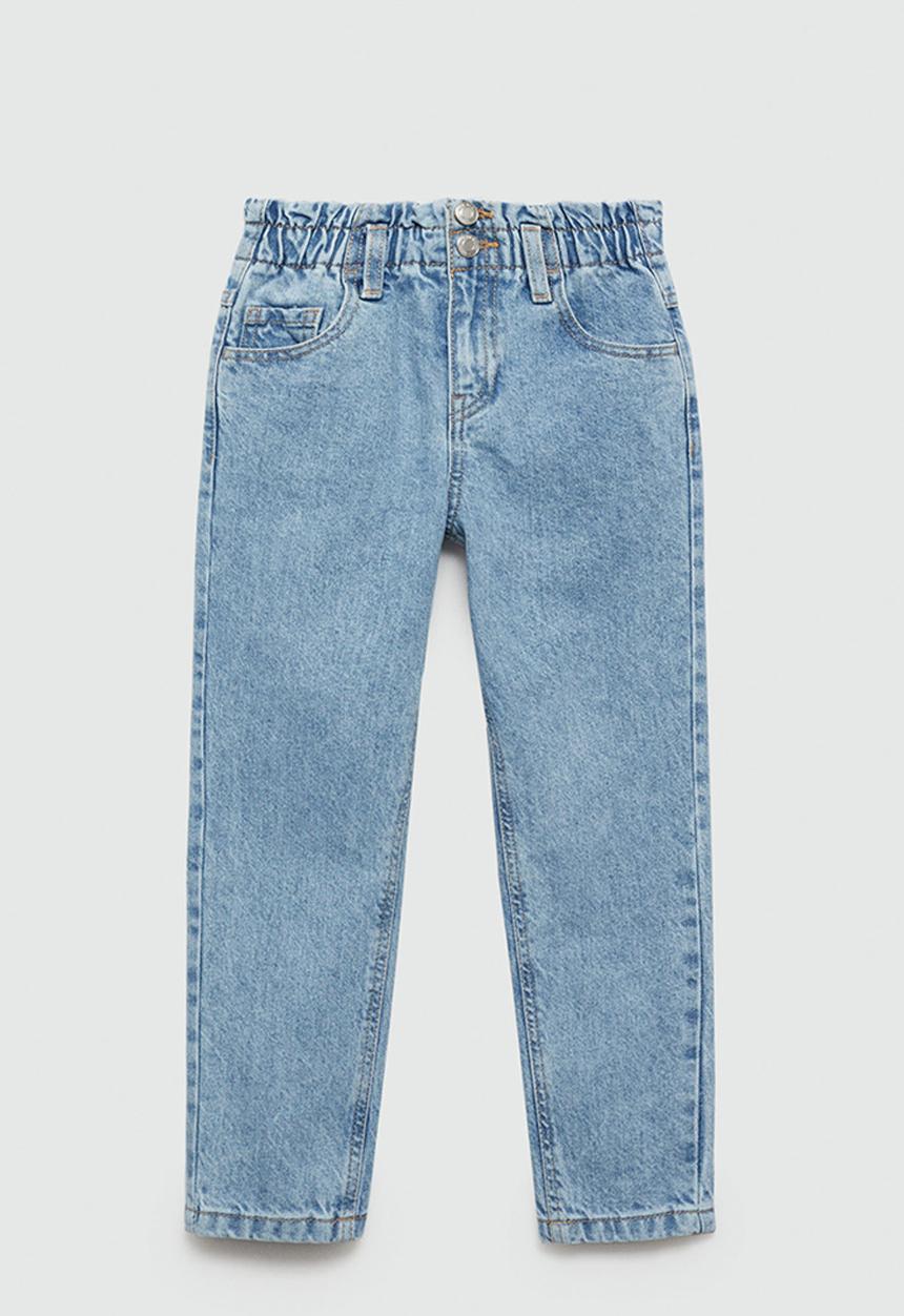 MANGO - Jeans paperbag - open blue