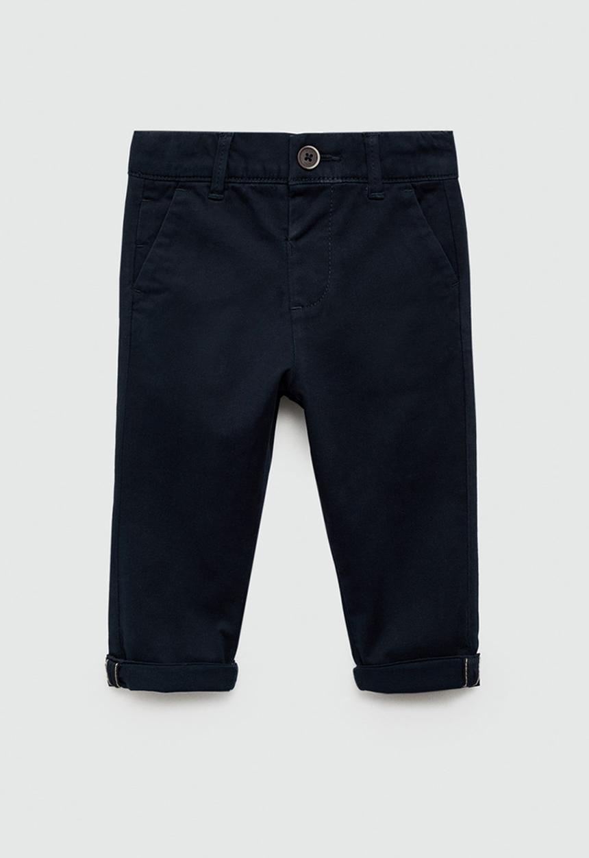 MANGO - Trousers chino7 - navy
