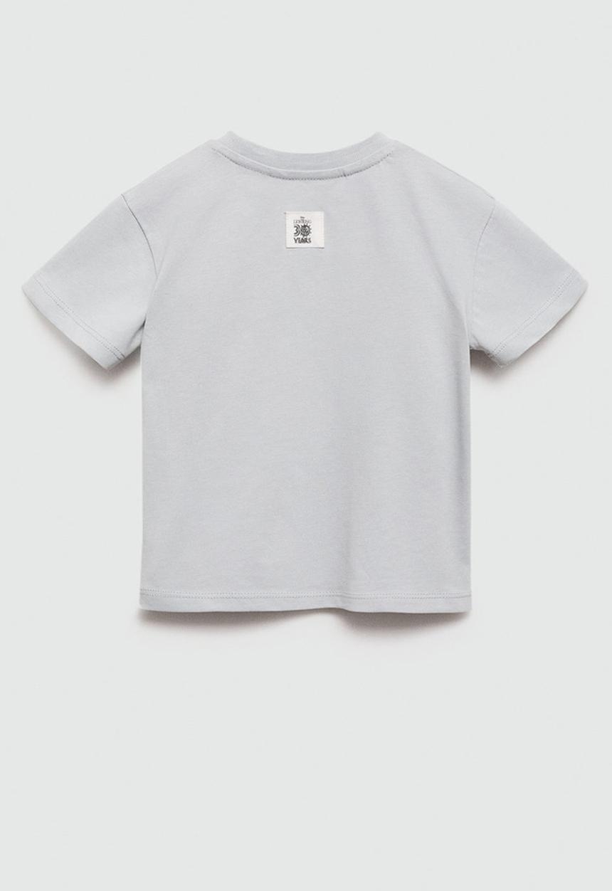 MANGO - T-shirt hakuna - light pastel blue