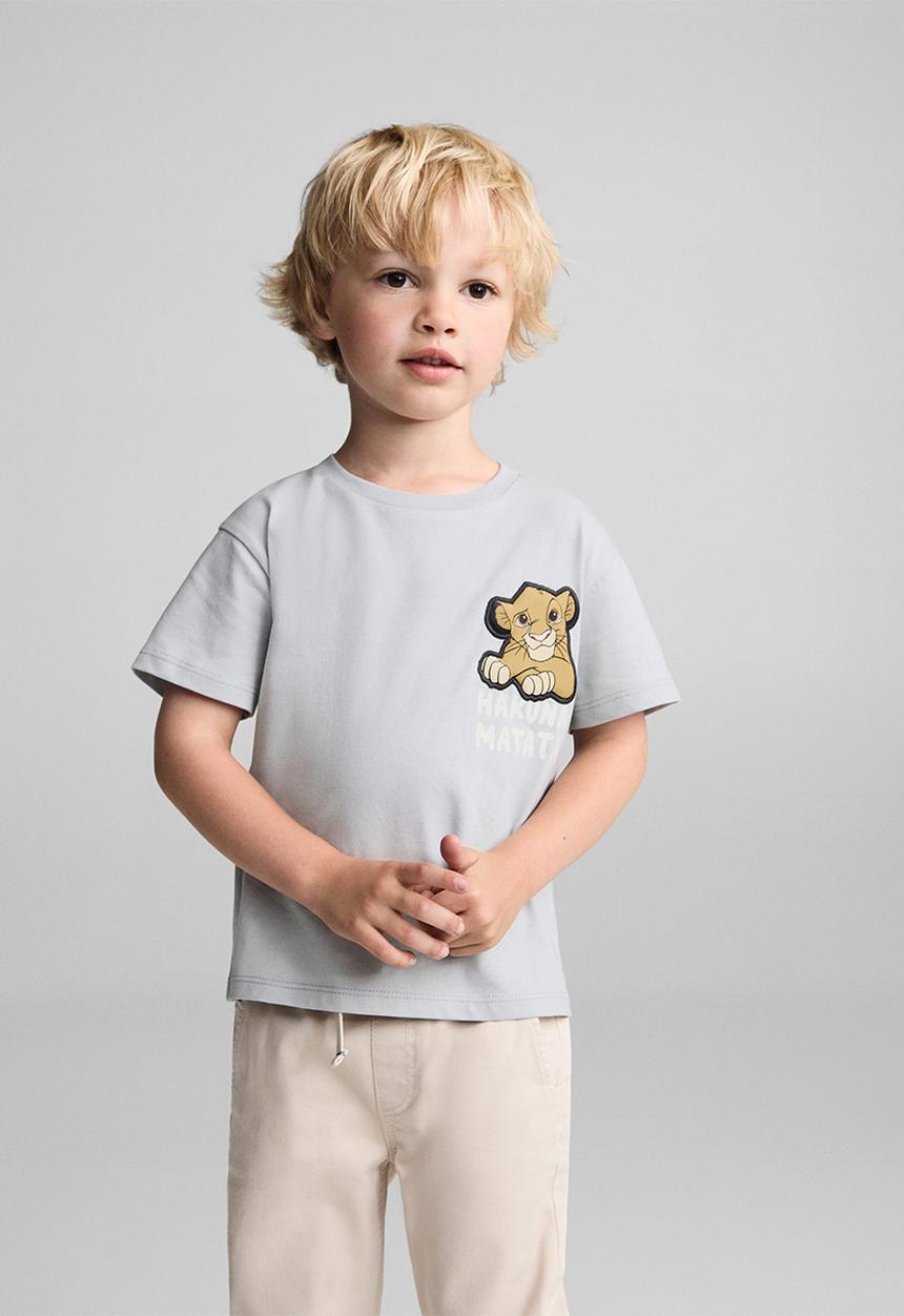 MANGO - T-shirt hakuna - light pastel blue