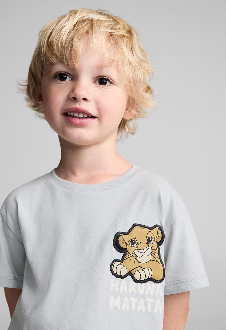 MANGO - T-shirt hakuna - light pastel blue