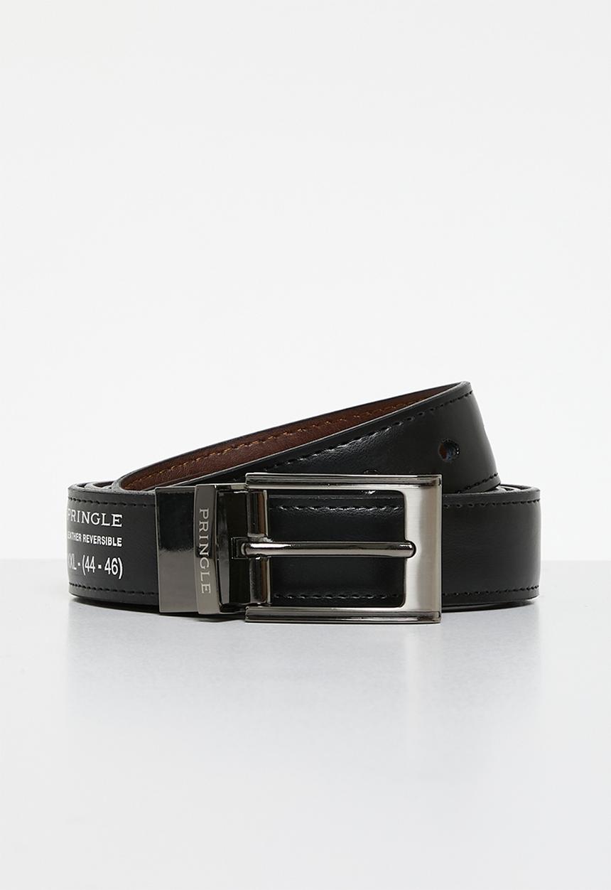 Pringle of Scotland - Pringle Andrew 30Mm Belt – Reversible  - Black & Tan