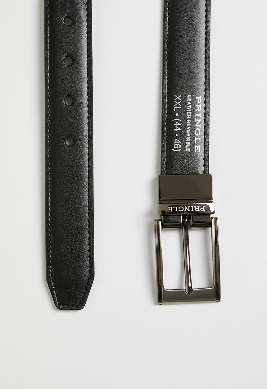 Pringle of Scotland - Pringle Andrew 30Mm Belt – Reversible  - Black & Tan