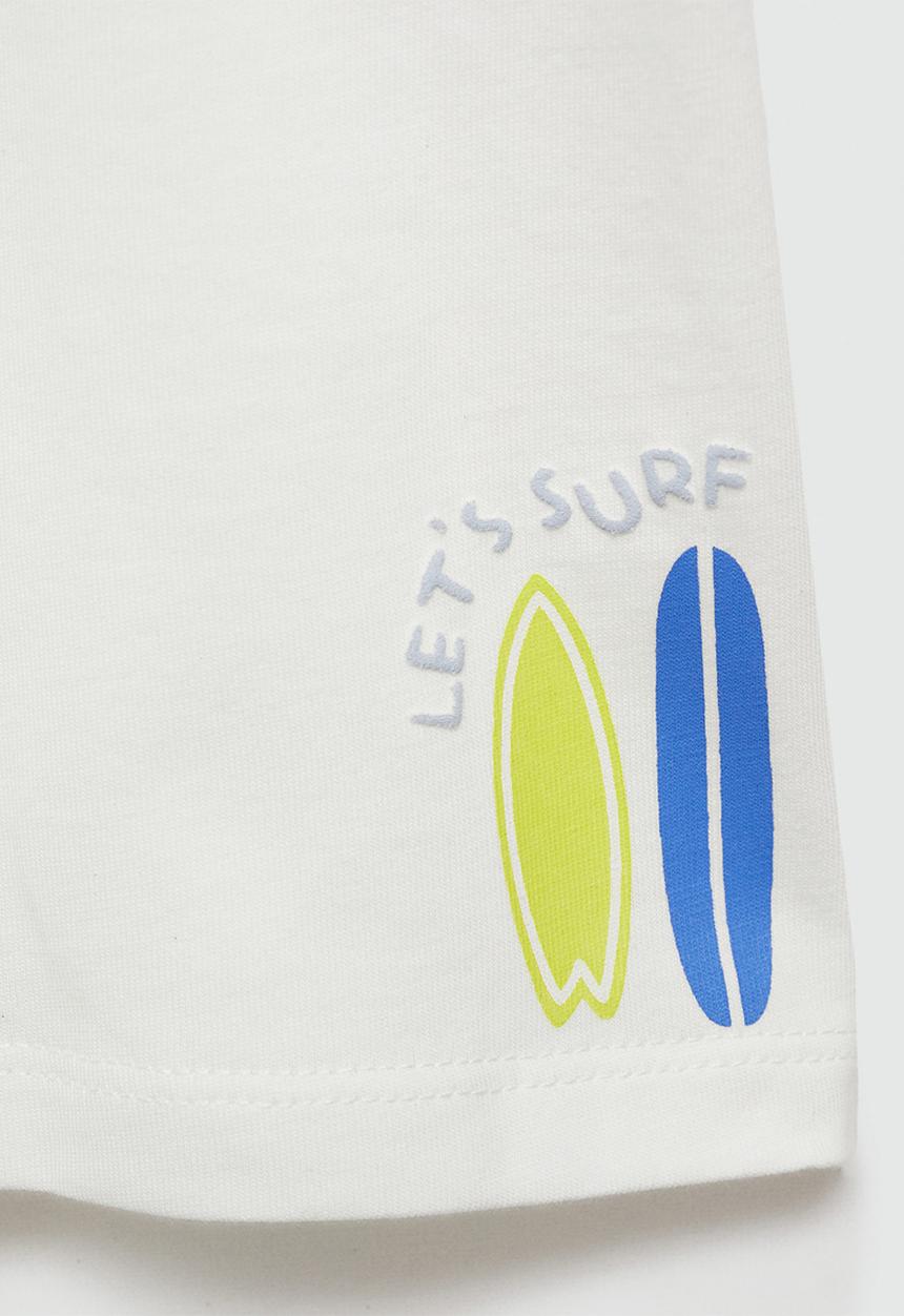 MANGO - T-shirt balinesa - natural