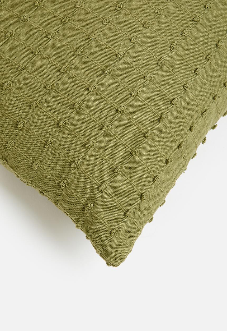 H&S - Dobby cushion - green