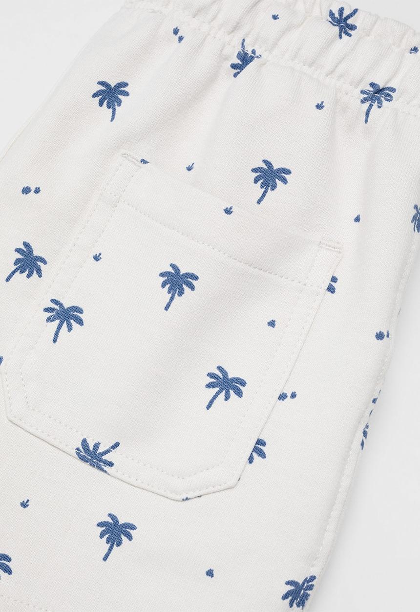 MANGO - Bermuda shorts palm - natural