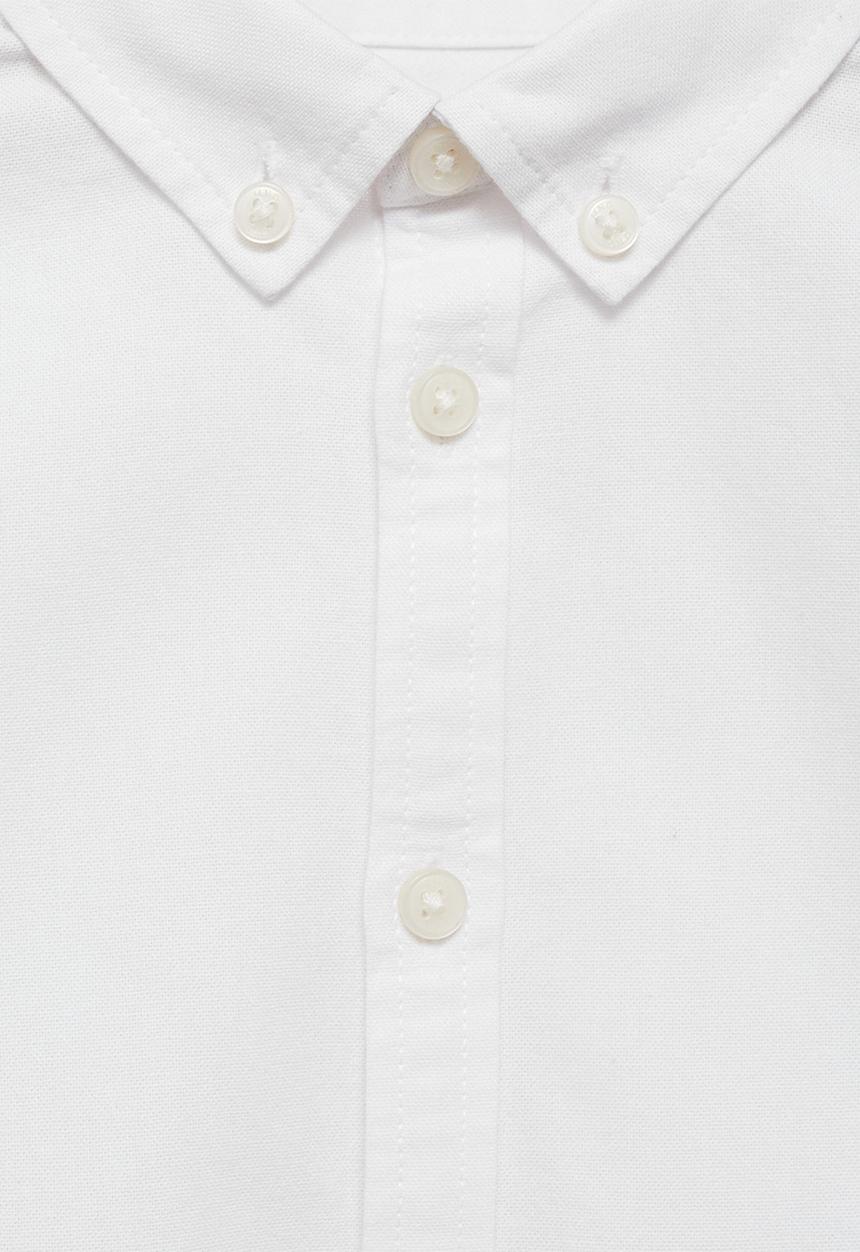 MANGO - Shirt oxfordb - white