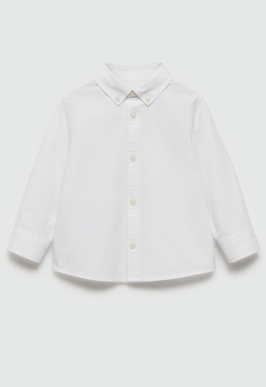 MANGO - Shirt oxfordb - white