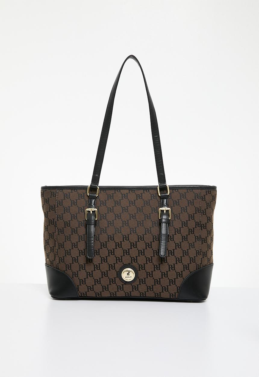 POLO - Premier tote bag - black & brown