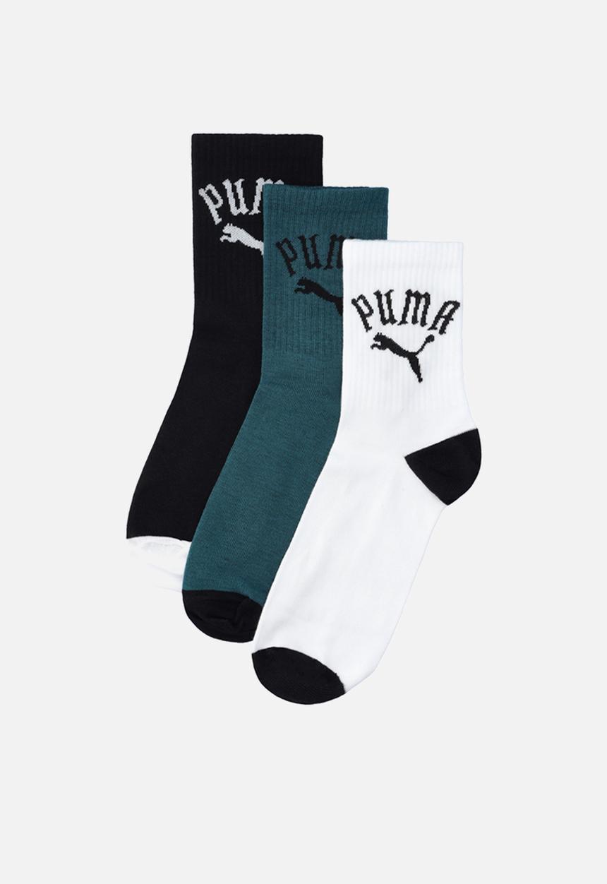 PUMA - Mens 3 Pack Puma Play Low Crew Socks - Multi
