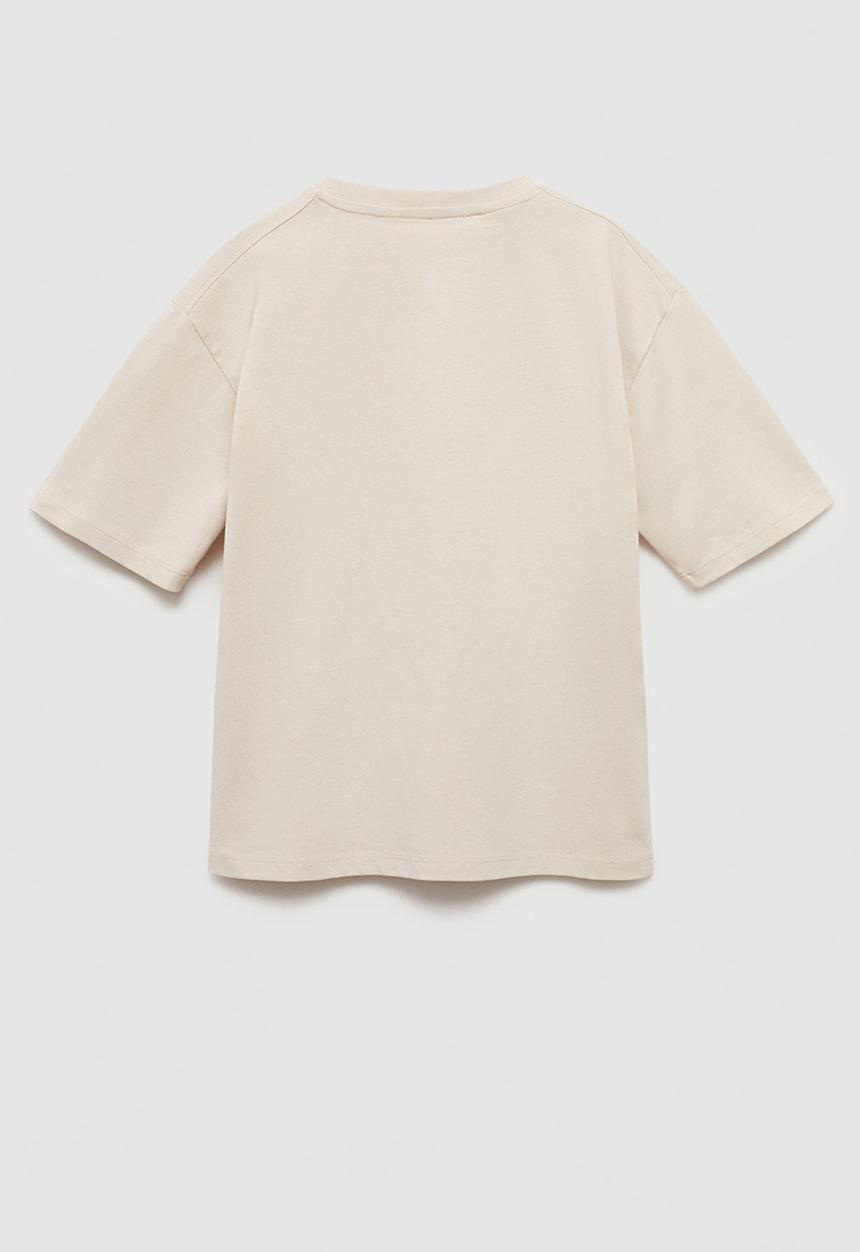 MANGO - T-shirt lucaslt - light pastel brown