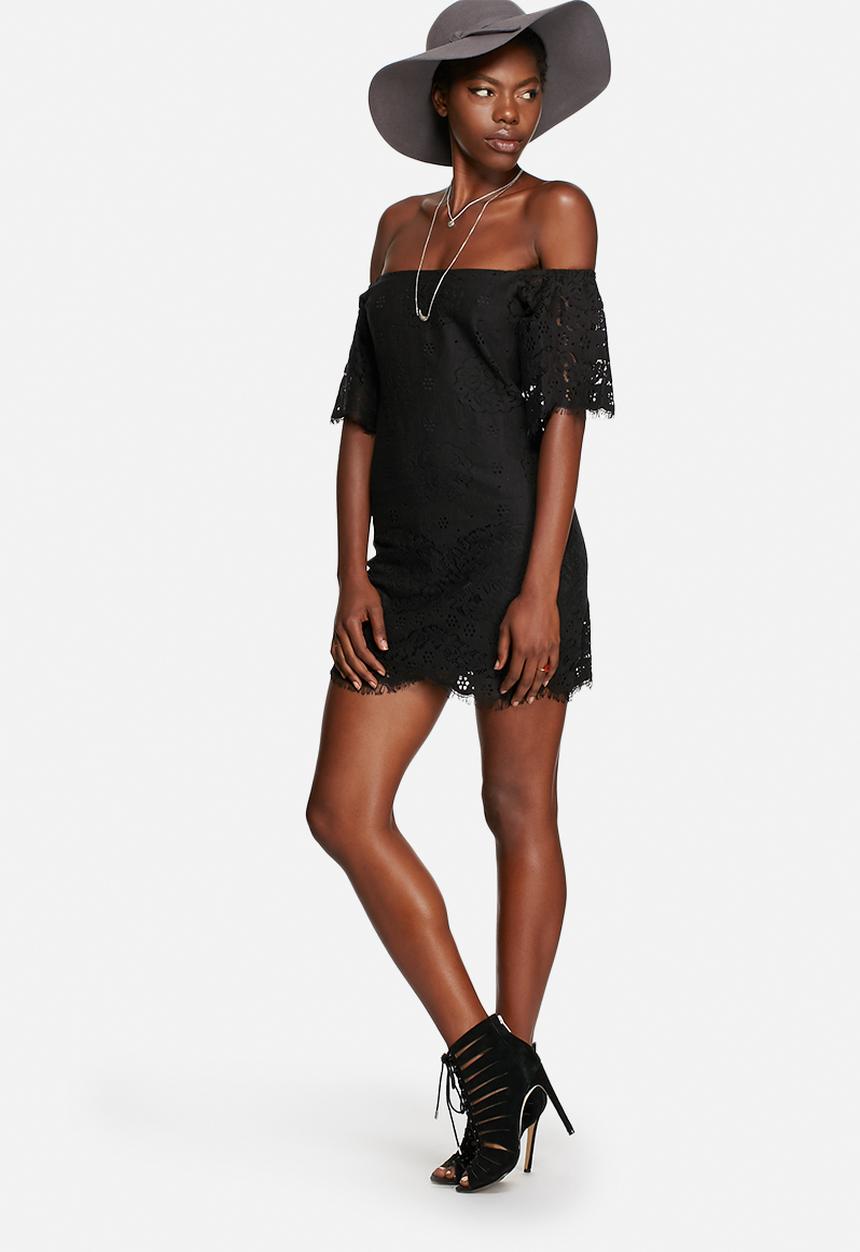 Glamorous - Lace off shoulder dress