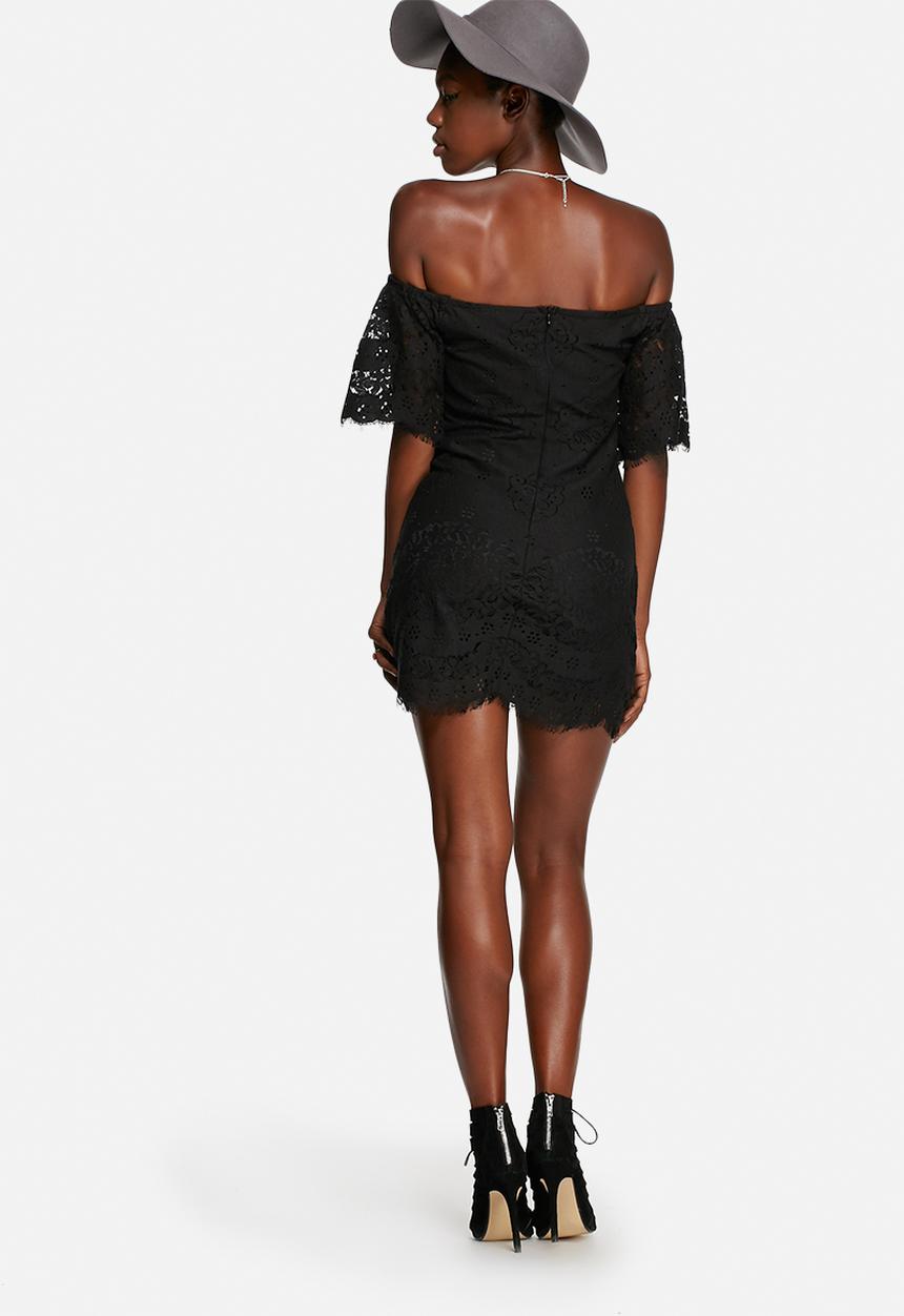 Glamorous - Lace off shoulder dress