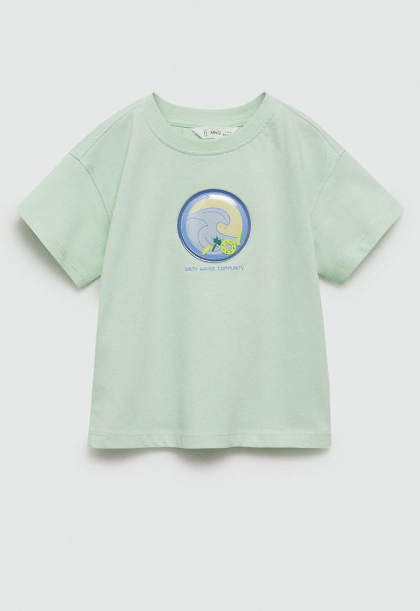 MANGO - T-shirt flotador - light pastel green