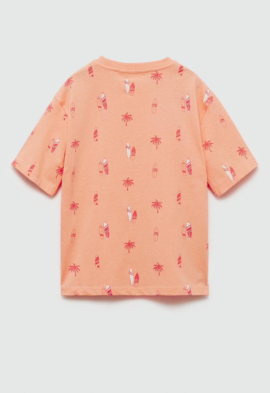 MANGO - T-shirt fun - light pastel orange