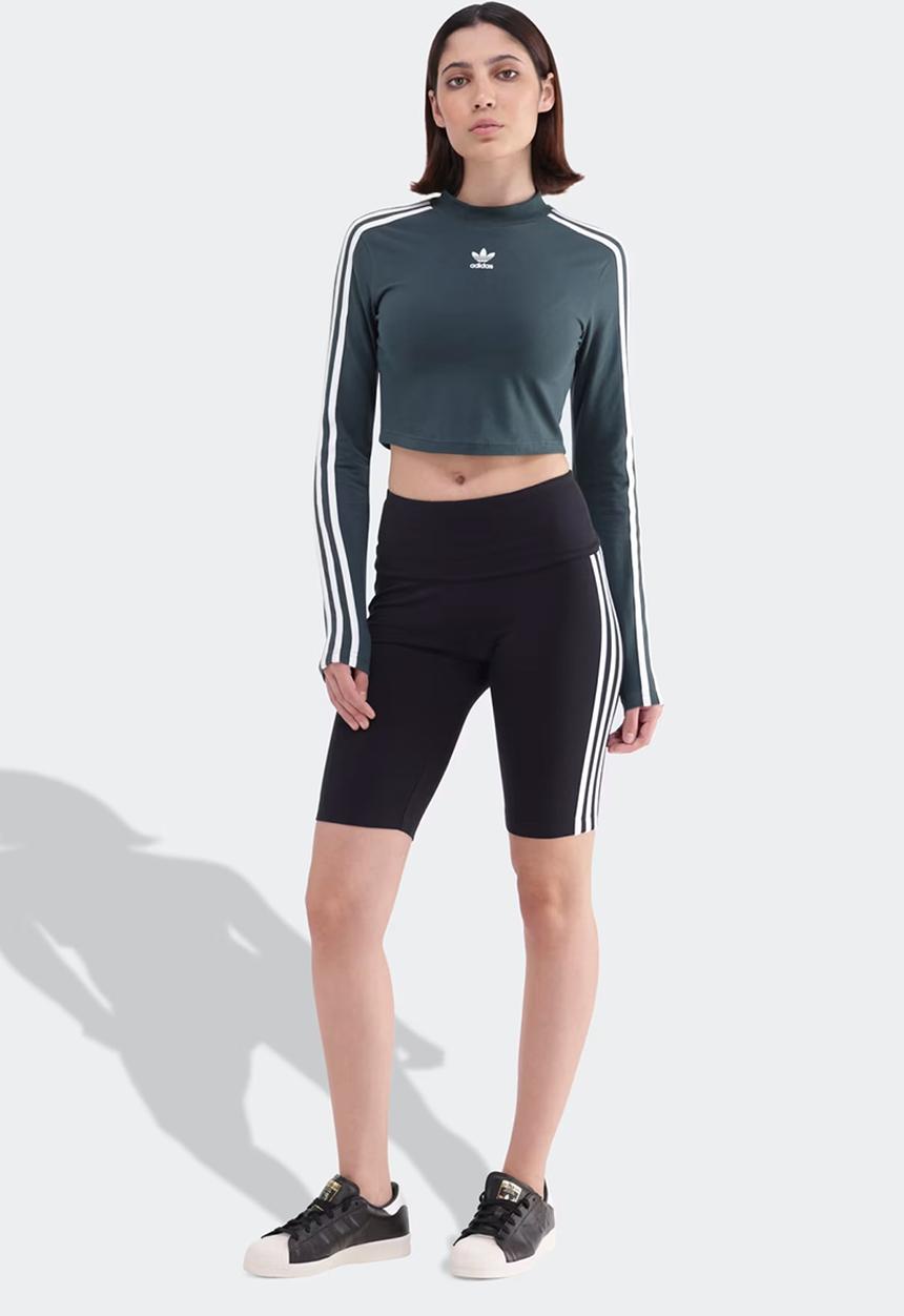 adidas Originals - 3S Cropped Ls W - Mineral Green