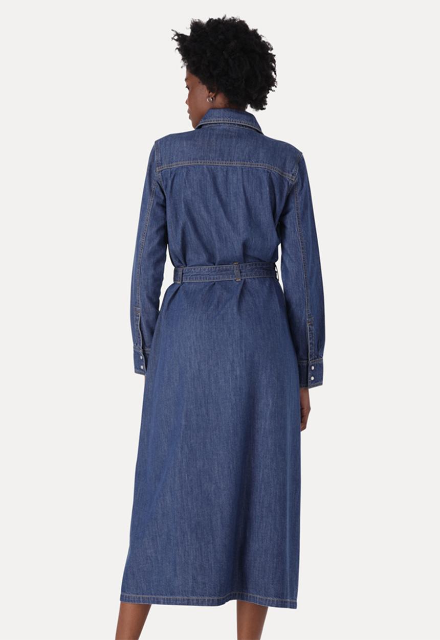 quinney denim dress Mezclilla Vestidos De Jeans Levis Quinney Denim Dress Dark Wash Levi's US