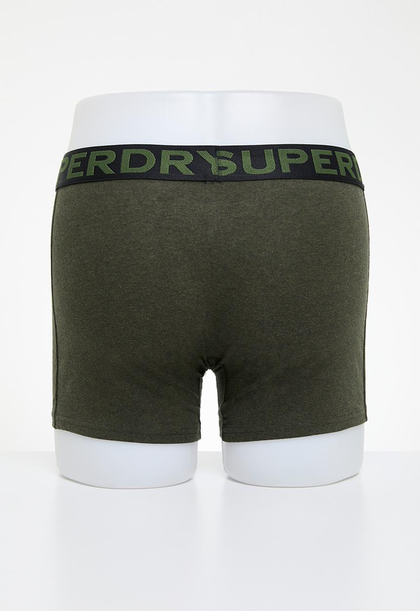 Superdry. - Boxer double pack - winter khaki grit
