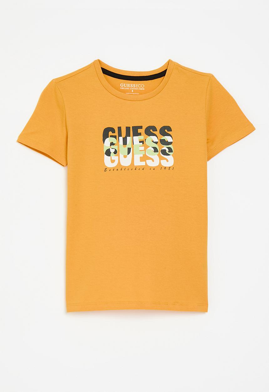GUESS - Short sleeve T-shirt - burned caramel