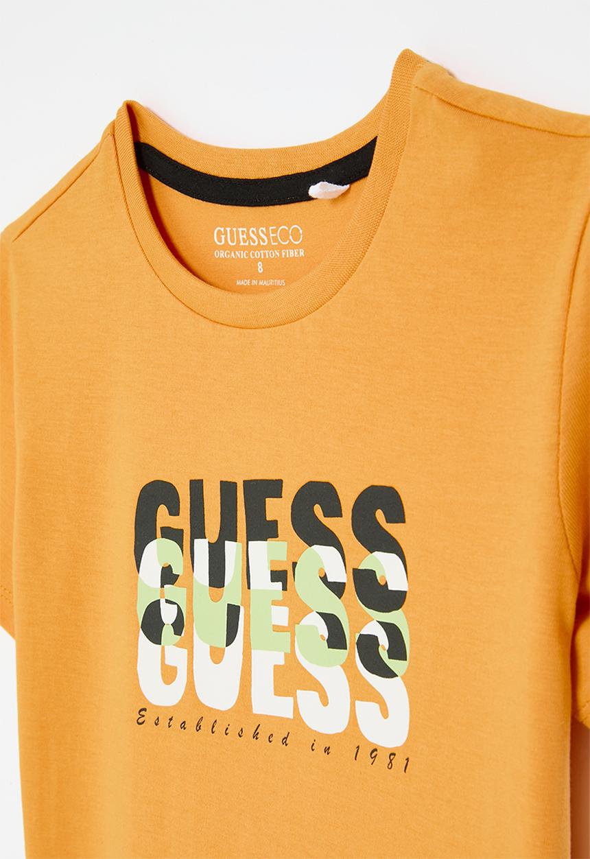 GUESS - Short sleeve T-shirt - burned caramel