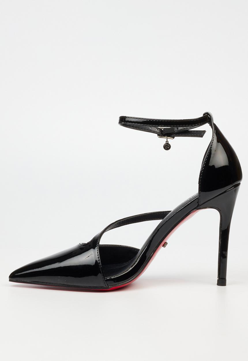 Miss Black - Lola 30 ankle strap - black
