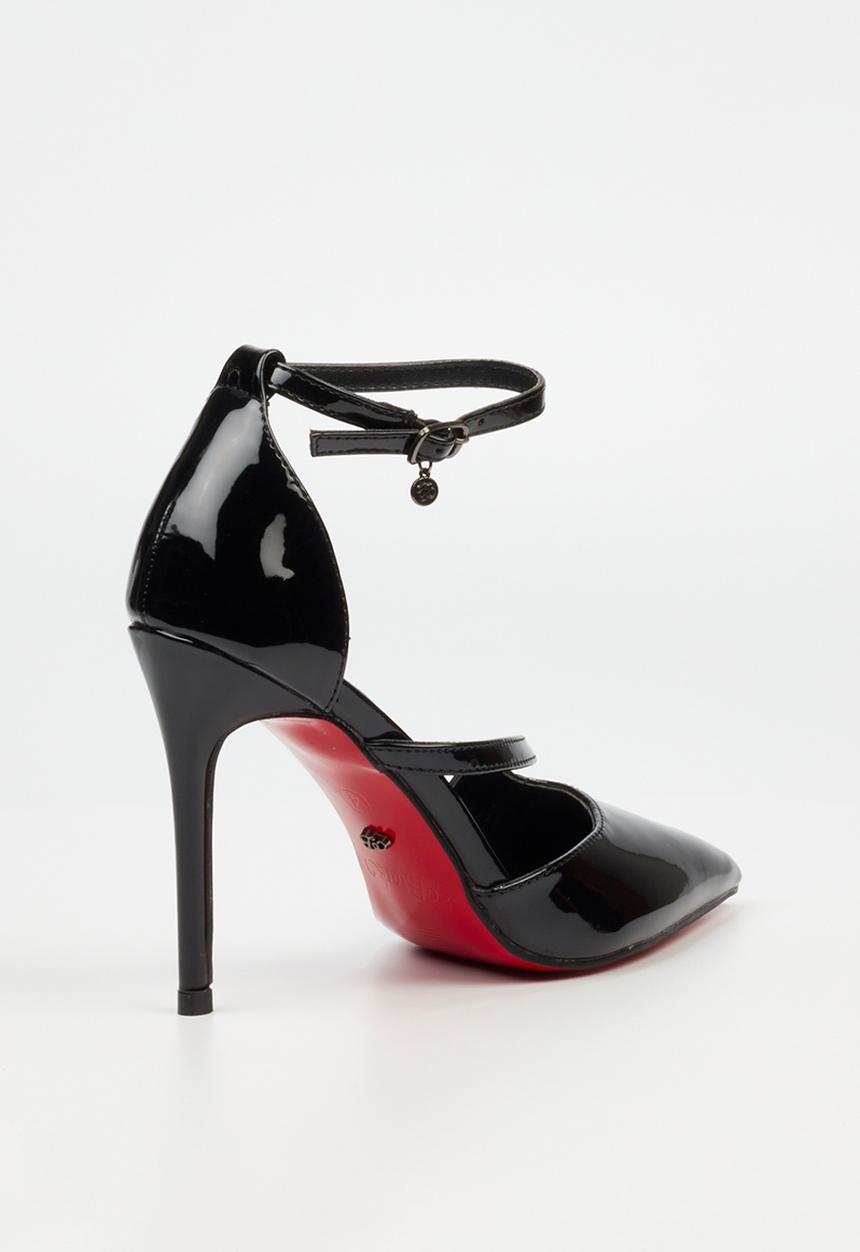Miss Black - Lola 30 ankle strap - black