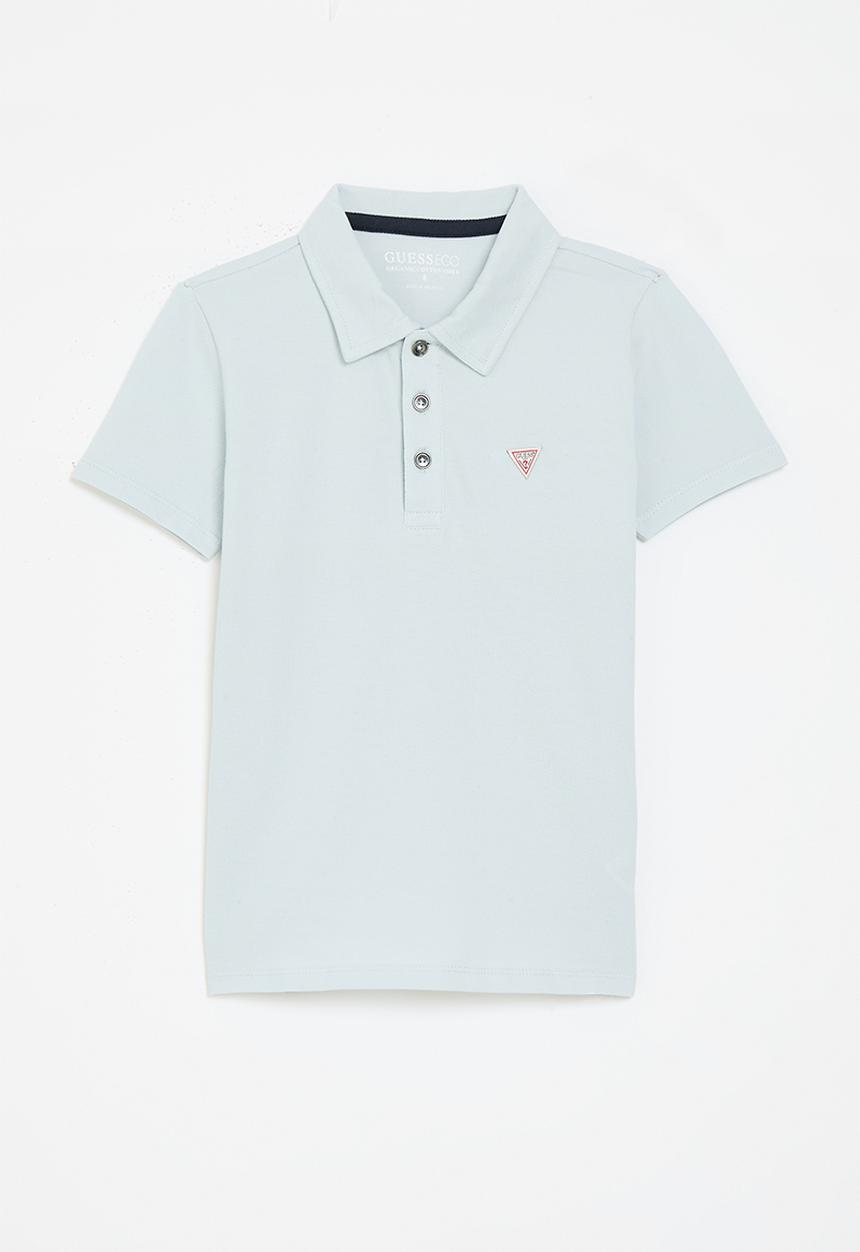 GUESS - Short sleeve polo - astral pale blue
