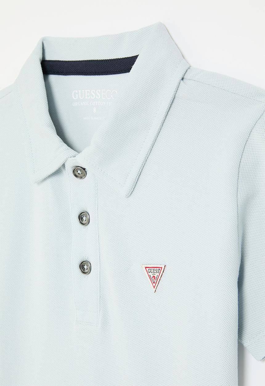GUESS - Short sleeve polo - astral pale blue