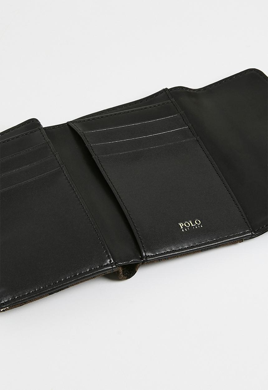 POLO - Premier compact purse - black & brown