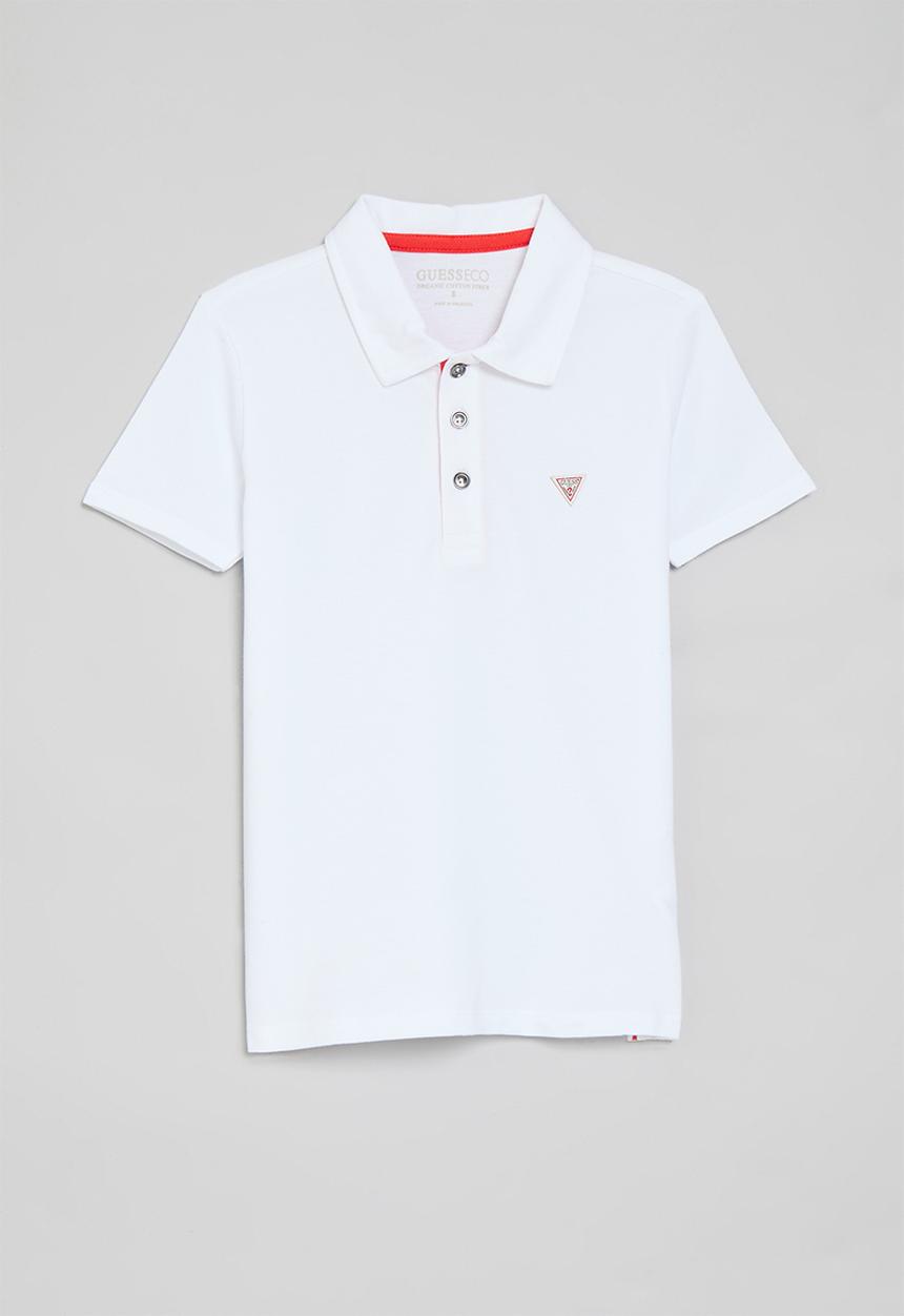 GUESS - Short sleeve polo - pure white