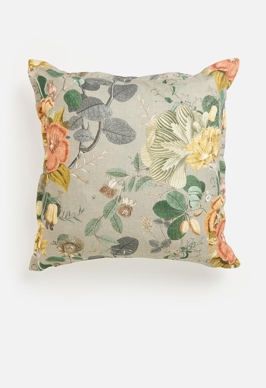 Grey Gardens - Antique flower cushion cover - multi
