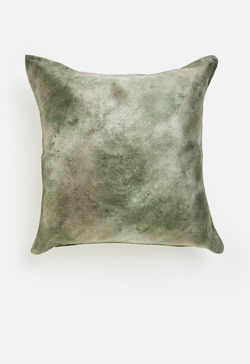 Grey Gardens - Savannah hide cushion cover - moss