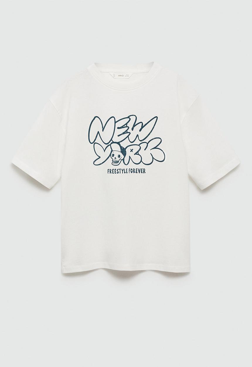MANGO - T-shirt park2 - natural