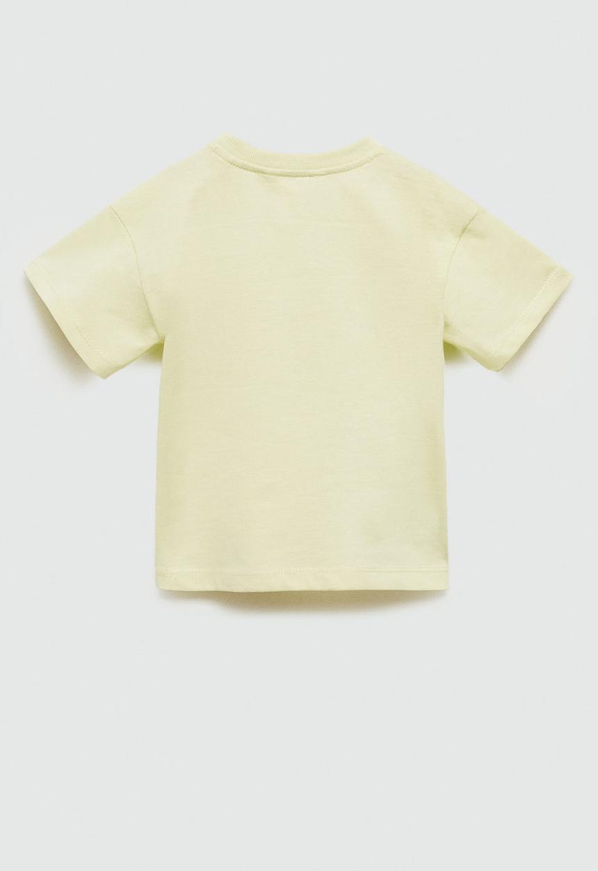 MANGO - T-shirt tiger - light pastel yellow