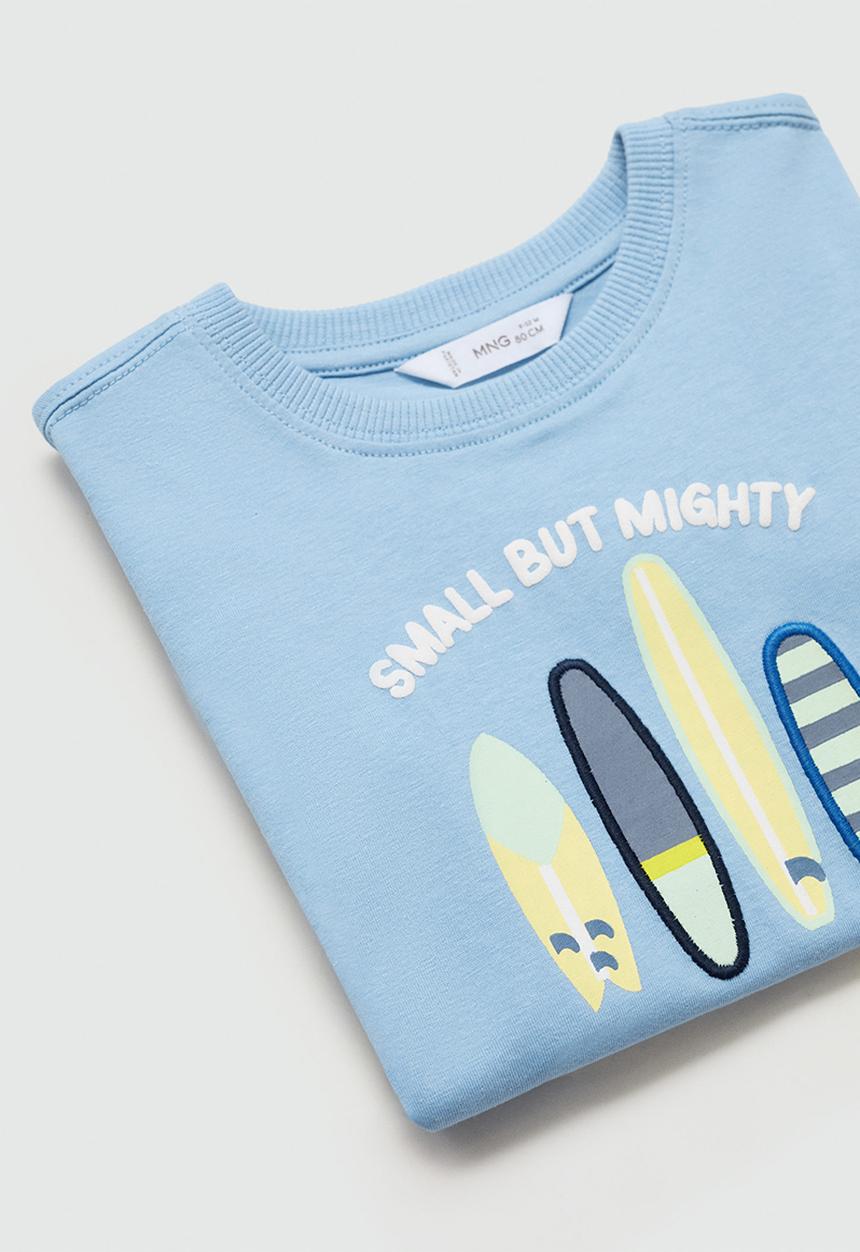 MANGO - T-shirt small - medium blue
