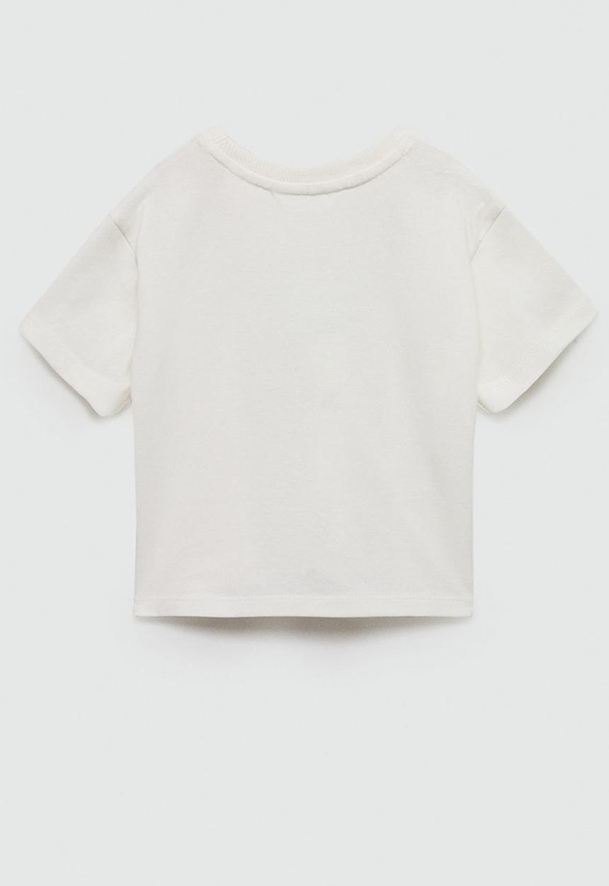 MANGO - T-shirt aligator - natural