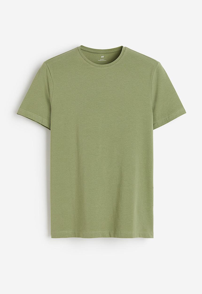 H&M - Slim fit t-shirt - green