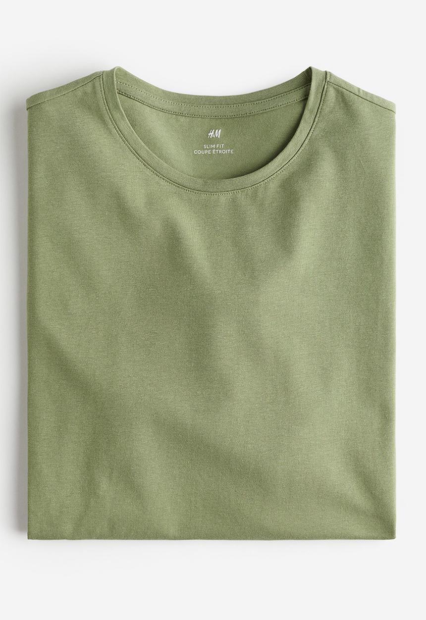 H&M - Slim fit t-shirt - green