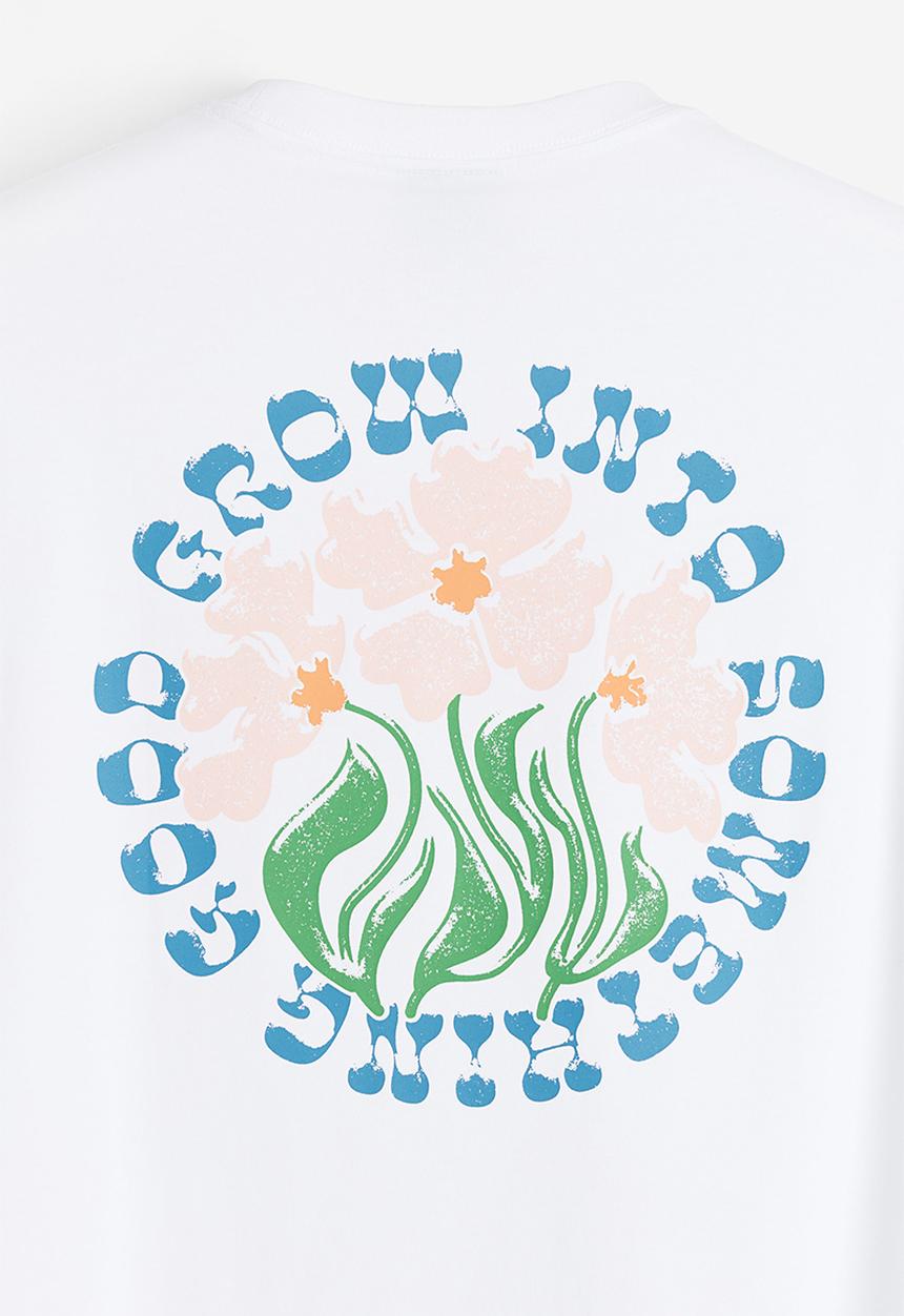 H&M - Loose fit printed t-shirt - white
