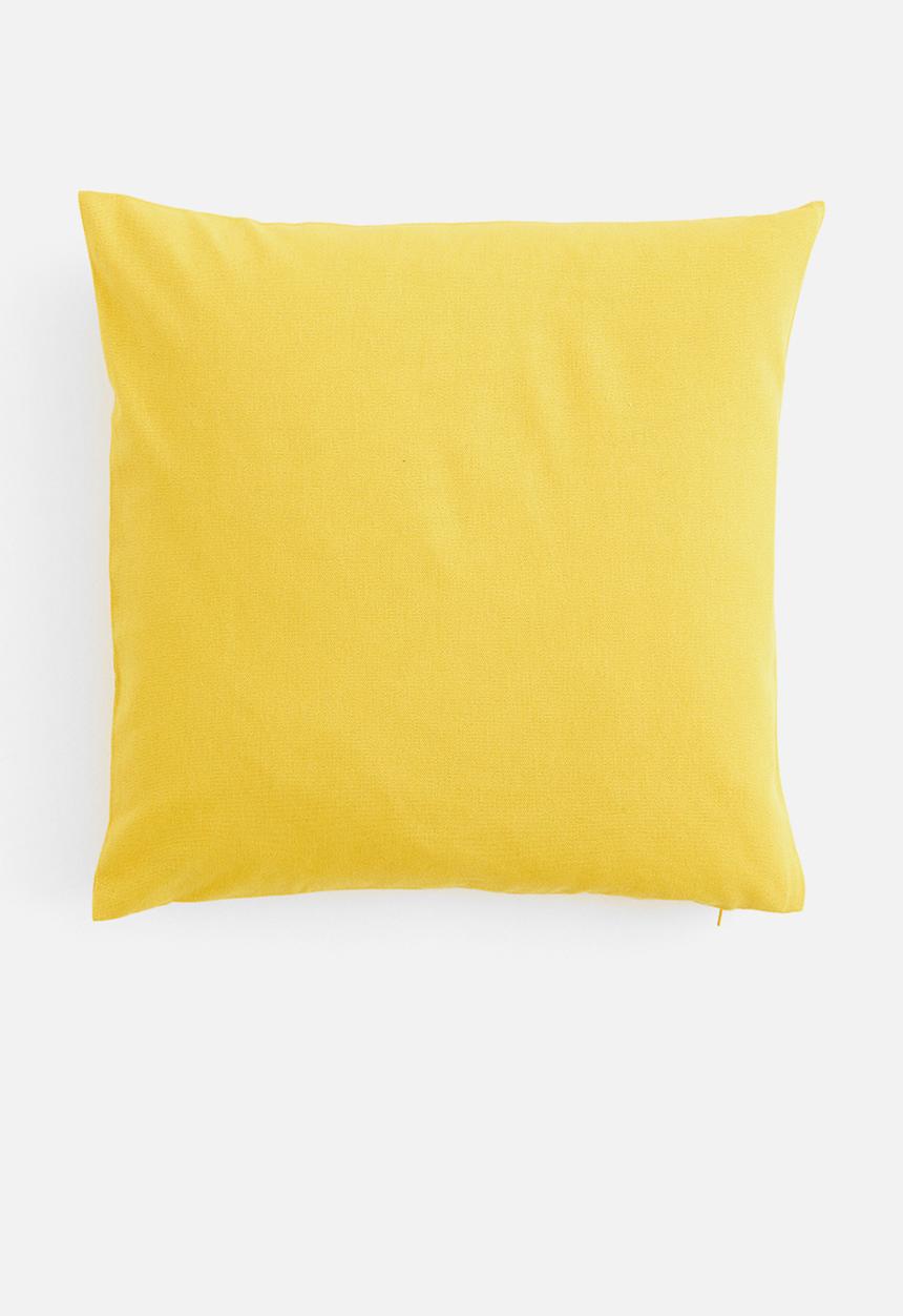 H&M - Cotton canvas cushion cover - yellow