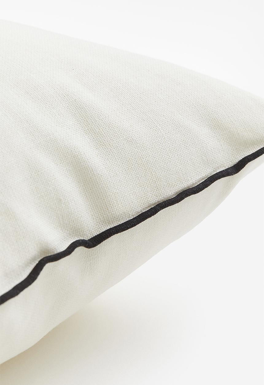 H&M - Linen-blend cushion cover - natural white