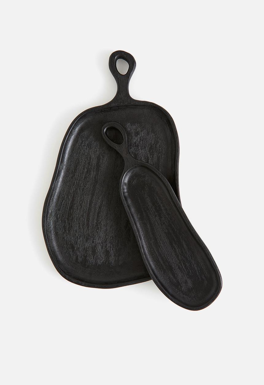 H&M - Mango wood serving tray - black
