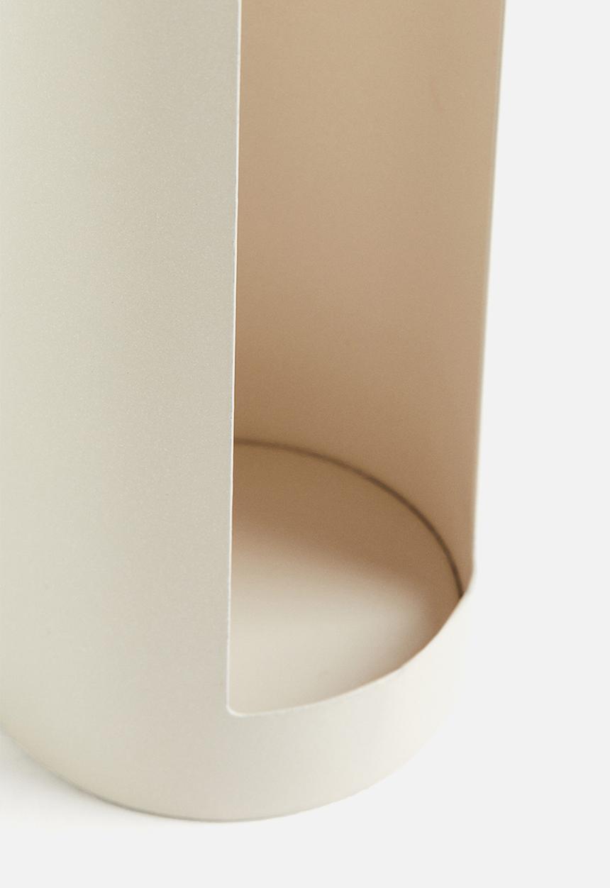 H&M - Metal cotton pad holder - light beige