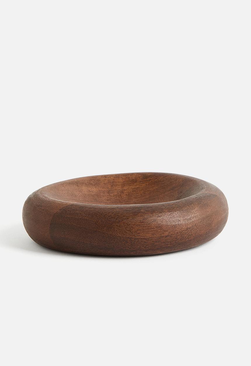 H&M - Small wooden bowl - dark brown