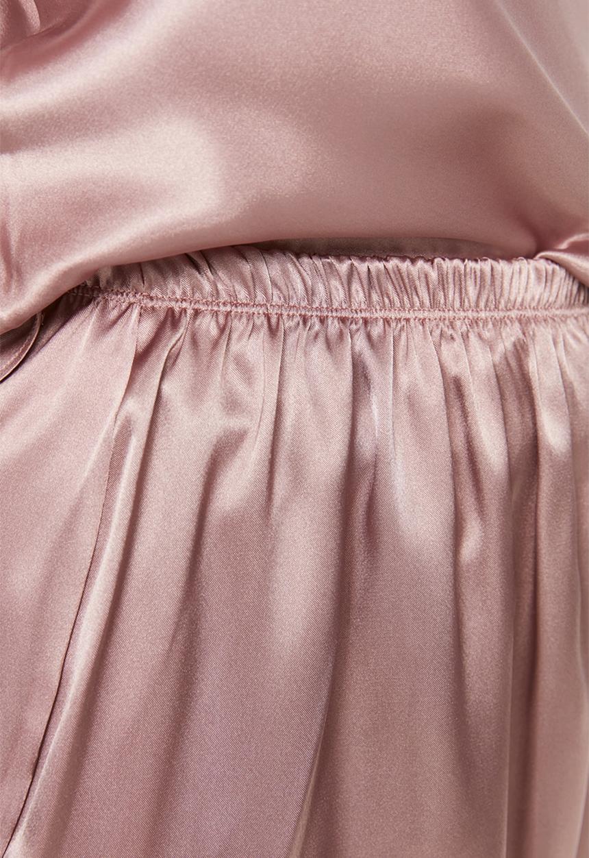 Trendyol - Plus Strap Satin Pajamas Set - Pink