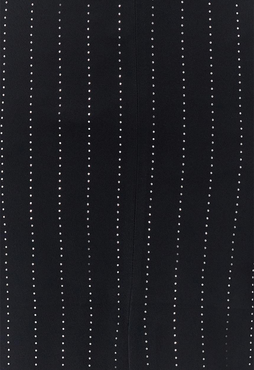 Trendyol - Fitted Woven Shiny Stone Skirt - Black