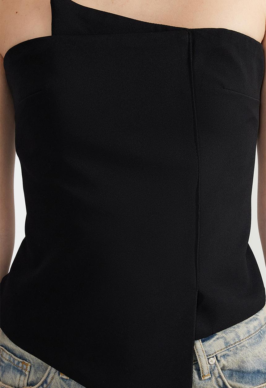 Trendyol - Woven Body Fitted Bustier - Black