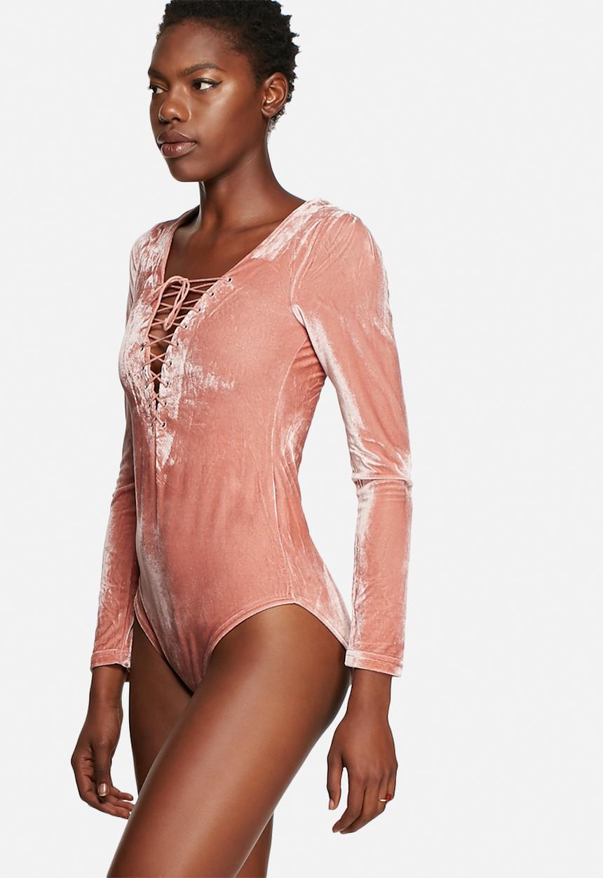 Glamorous - Velvet Bodysuit