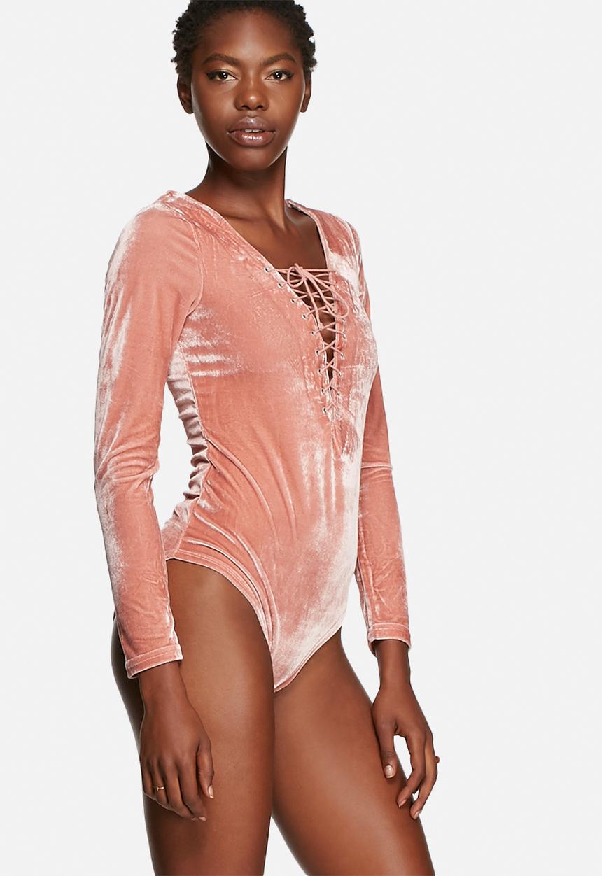 Glamorous - Velvet Bodysuit