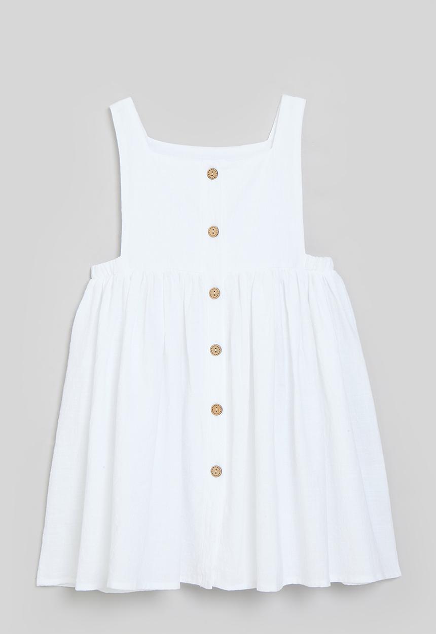 Pop Candy - Button down dress - white